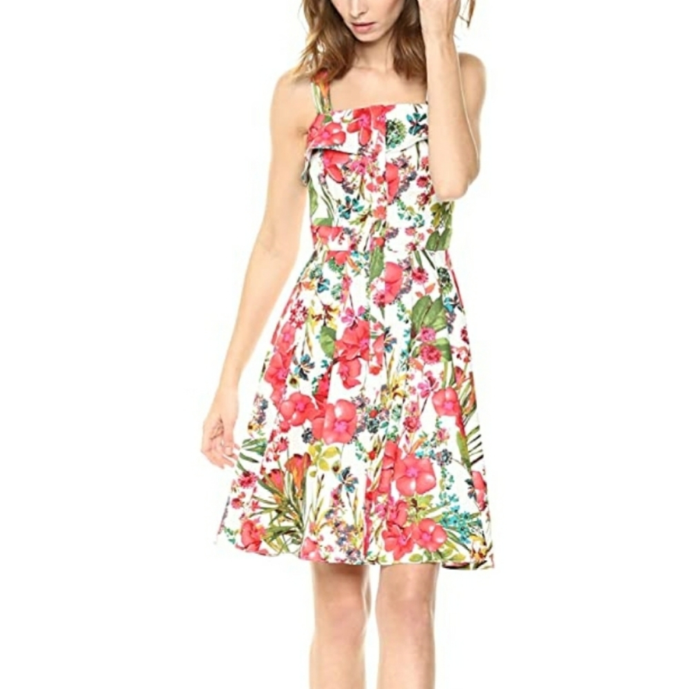 Gabby Skye Blossom Floral Fit & Flare Dress